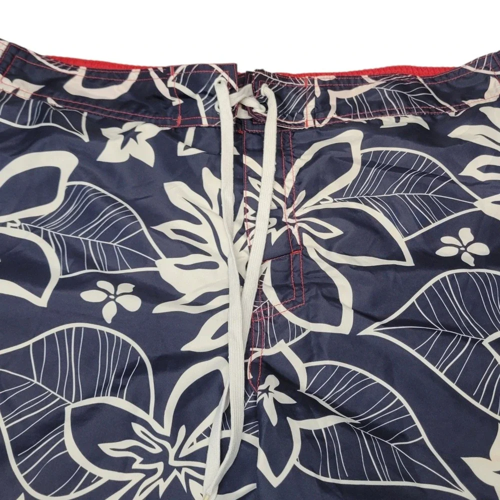 MLB St Louis Cardinals Swim Trunks Mens XL Navy Blue Tropical Board Shorts C716